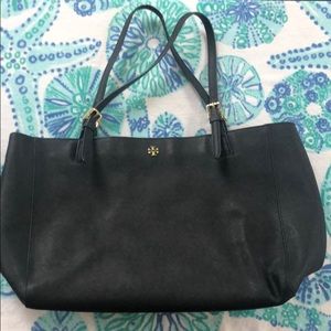Tory Burch Navy Robinson Bag - great condition